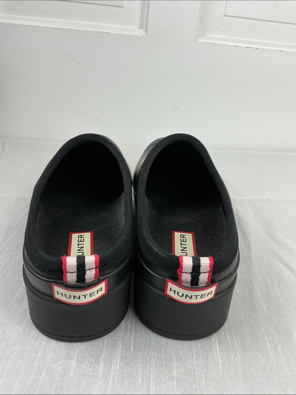 Hunter Black Platform Clogs - Picture 4 of 9